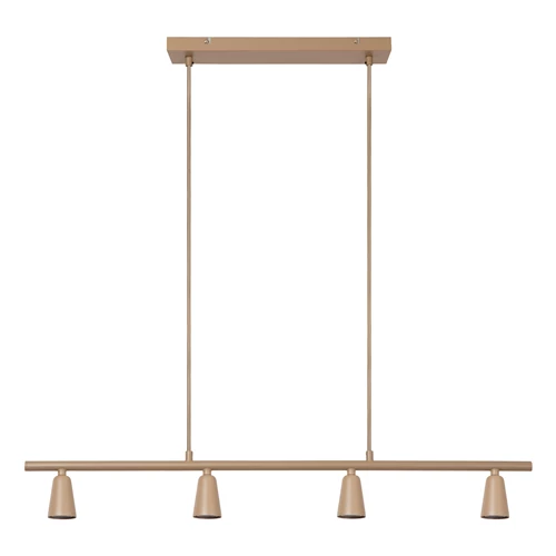 Lucide TIANA - Pendant light - 4xGU10 - Taupe | Essential - turned off